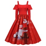Julekjole: Miss Santa Dream; Red lady Santa